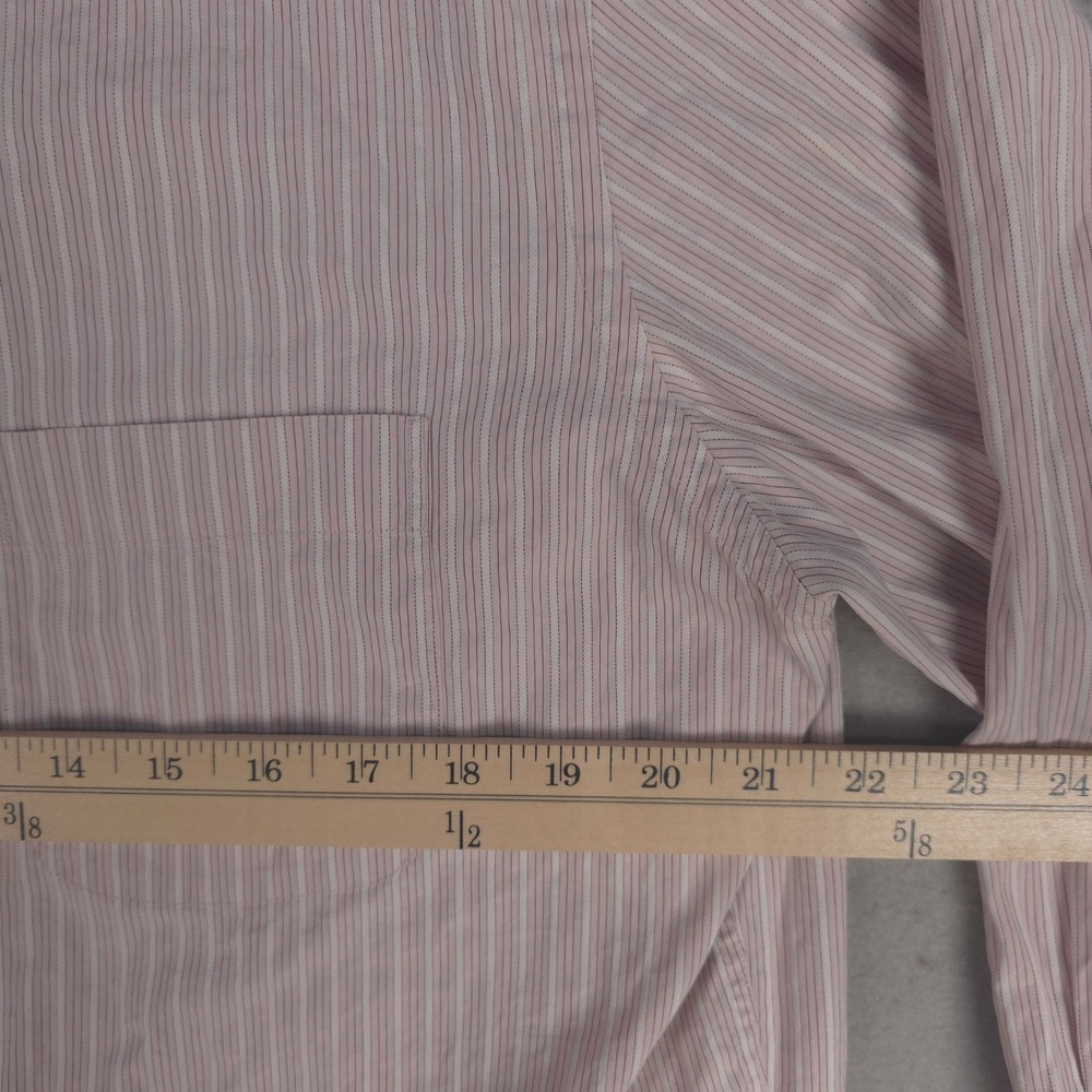Hugo Boss Striped Dress Shirt Button Up‎ Long Sleeve Career Casual 16 34/35 - Picture 7 of 11